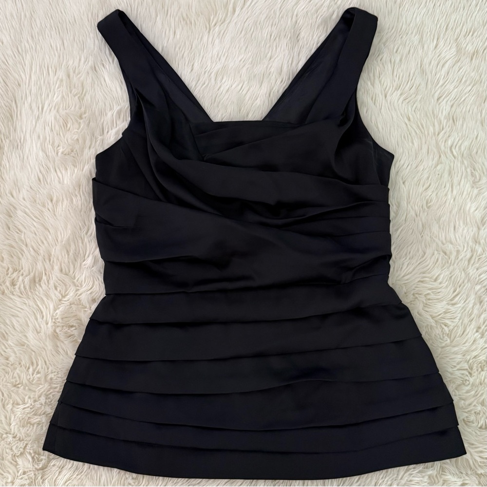 Express Black Layered Satin Tank Top